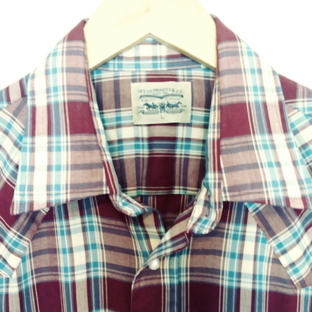 MENS 1970'S LEVIS SHIRT Pearl Buttons